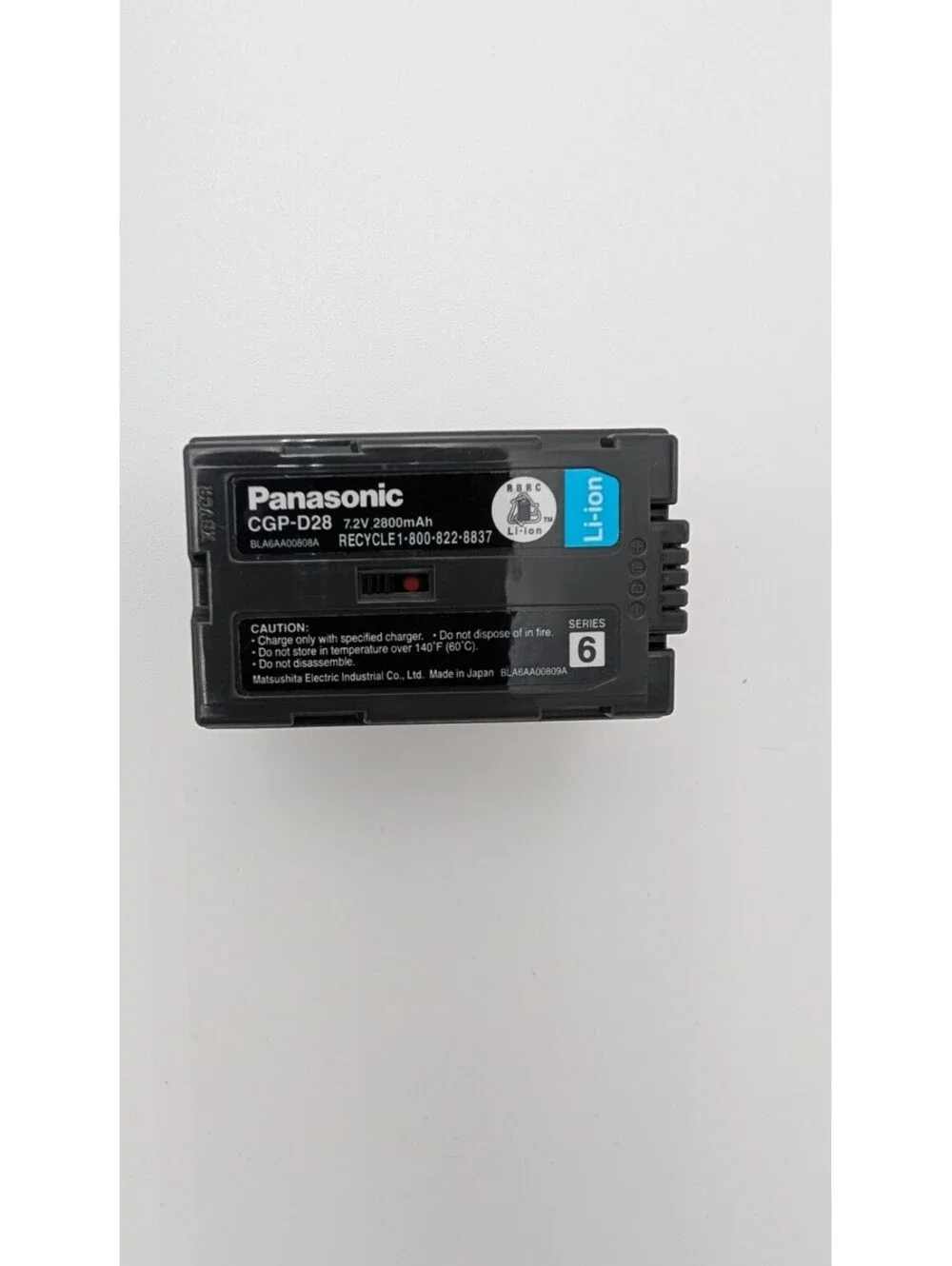 Panasonic Lithium-Ion Mini DV Battery Pack 7.2V 2800 mAh CGP-D28